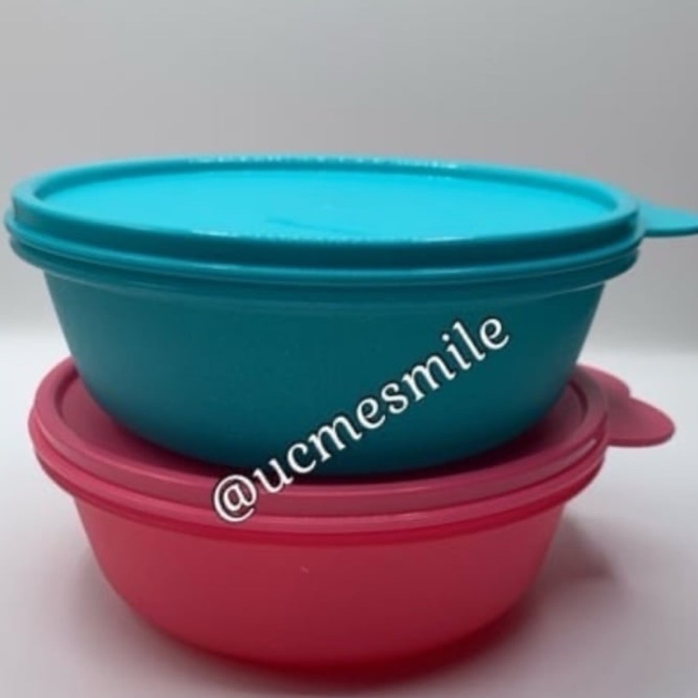 Tupperware Shimmer Individual Salad Bowls Set